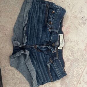 Abercrombie & Fitch Dark Blue Denim Shorts